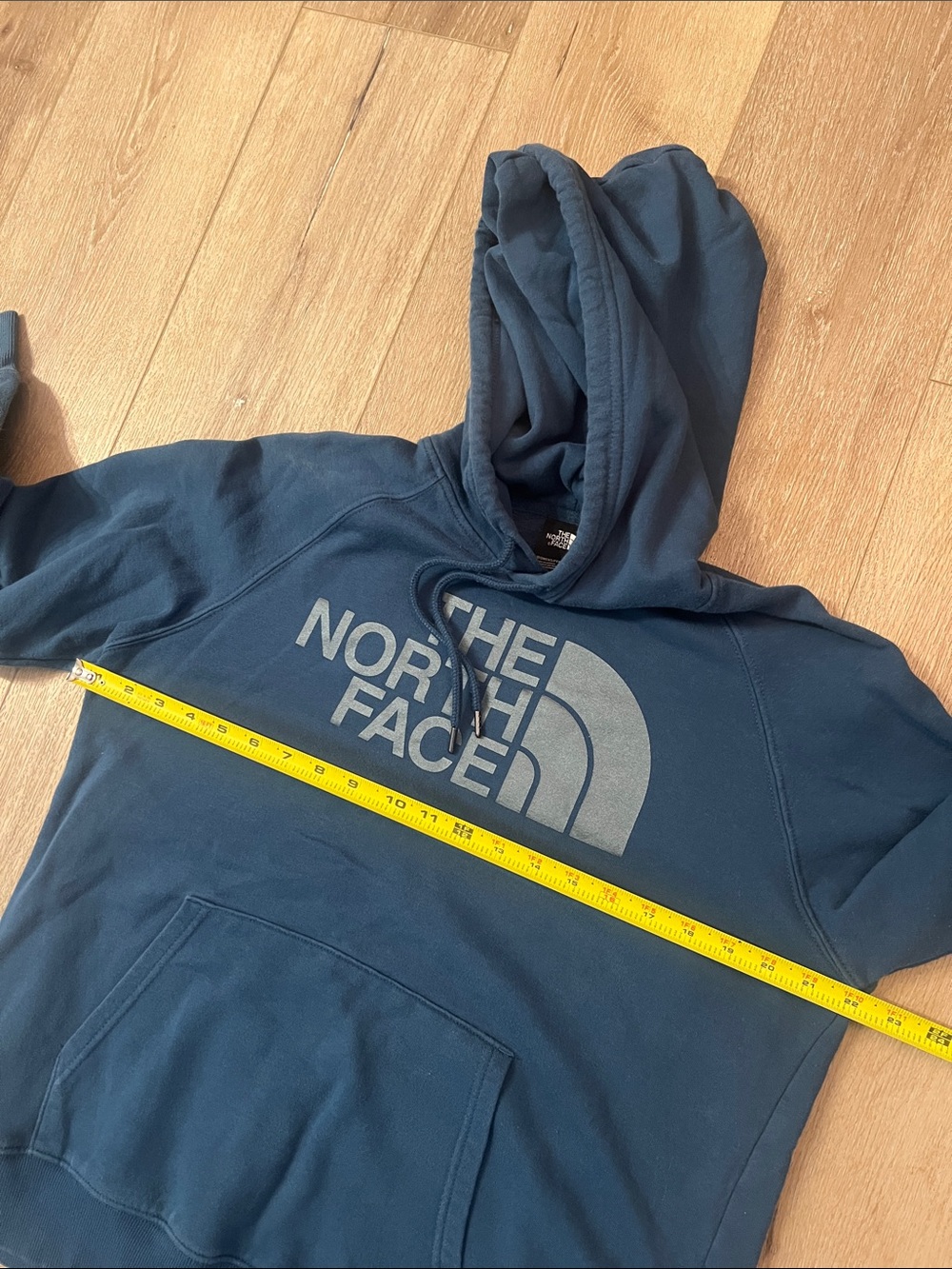 The North Face - Blue/Teal Logo Pullover Hoodie, Size L, Good Condition! - Picture 6 of 10
